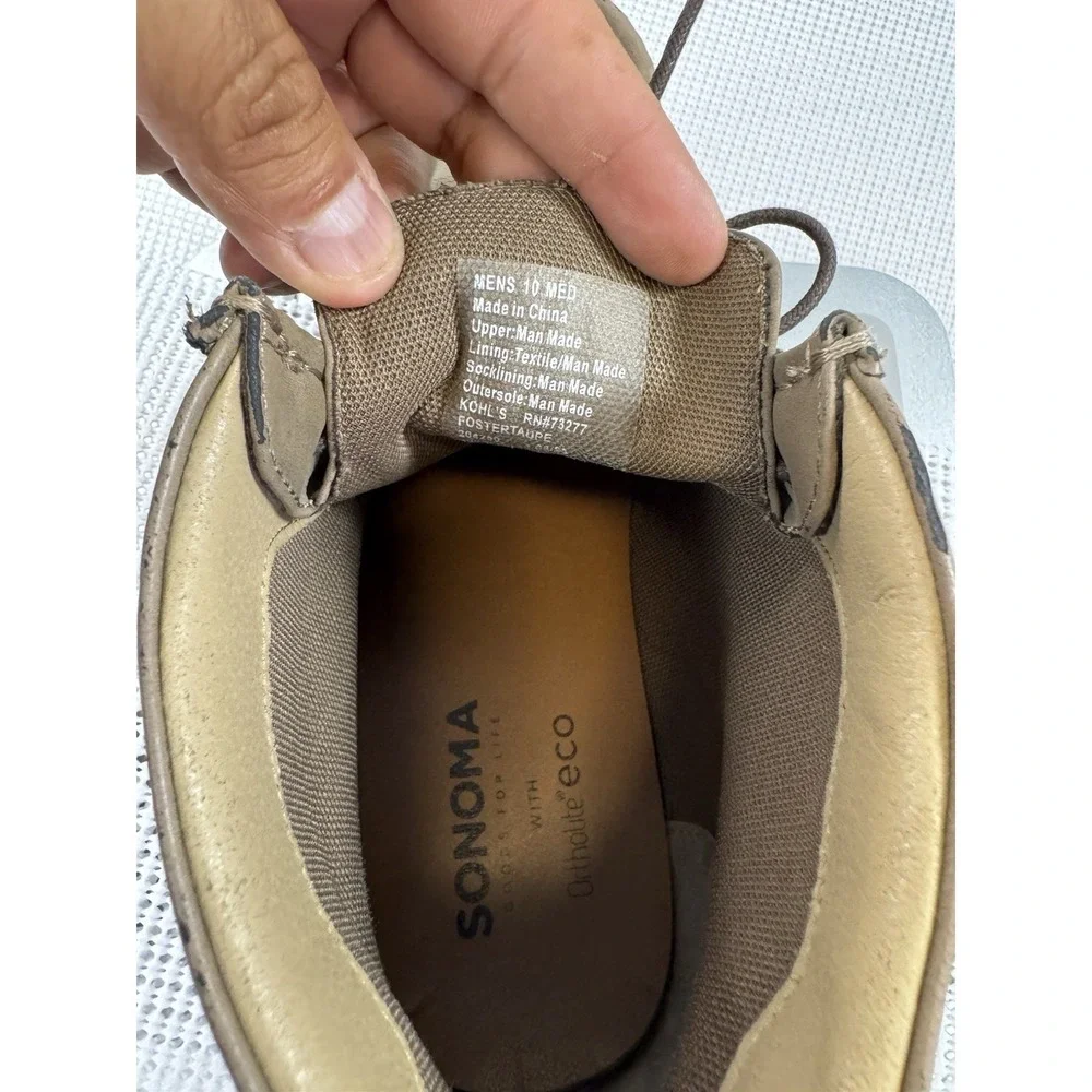 Sonoma A-2 Mens Chukka Boots Brown Moc Toe Casual Shoes Size 10M